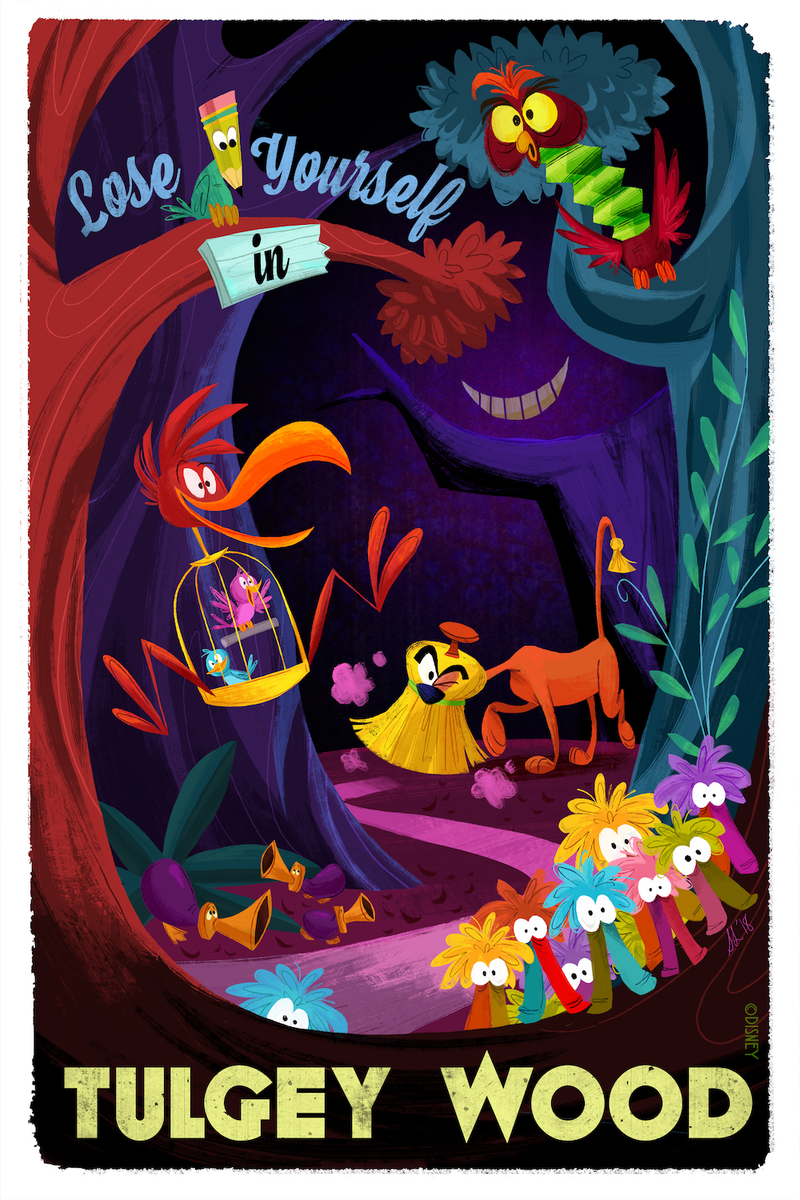 Lose Yourself In Tulgey Wood by Steph Laberis, from Alice in Wonderland